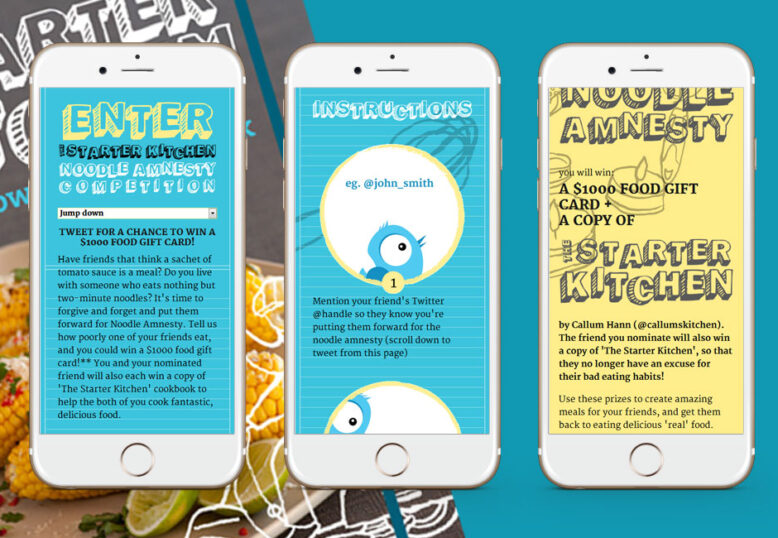 #Noodle Amnesty Mobile Site Twitter Competition